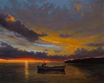 Festmény számokra – Magány a csendben, 40x50cm