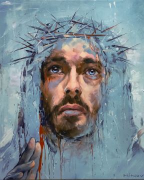 Festészet számokkal - IESUS NAZARENUS REX IUDAEORUM, 40x50cm