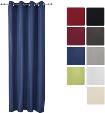 Beautissu Opaque függöny, 140 x 175 cm, beépített ringlikkel, több színben