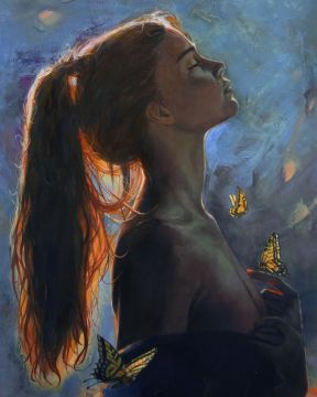 Festmény számokra – Pillangóvágy, 40x50cm