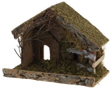 Karácsonyi dísz 3D-s házikó 32x25x17cm