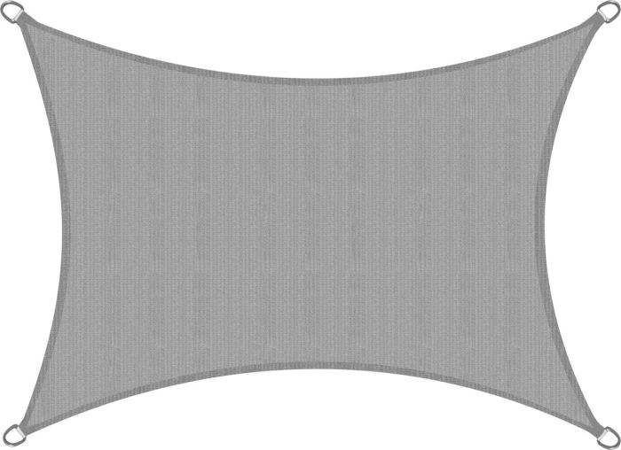 Négyszögletű légáteresztő lombkorona Sol Royal – 200x300cm – szürke