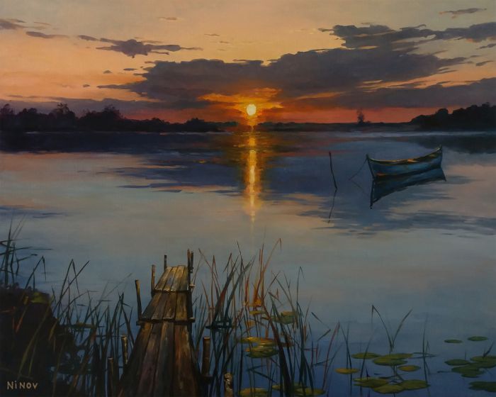 Festmény számokra – A naplemente csendjében, 40x50cm