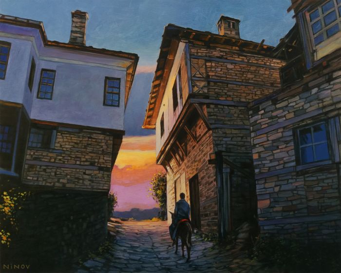 Festmény számokra - Haza fele, 40x50cm