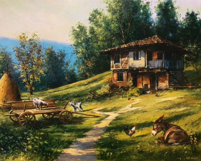 Festmény számokra - Csend a hegyekben, 40x50cm