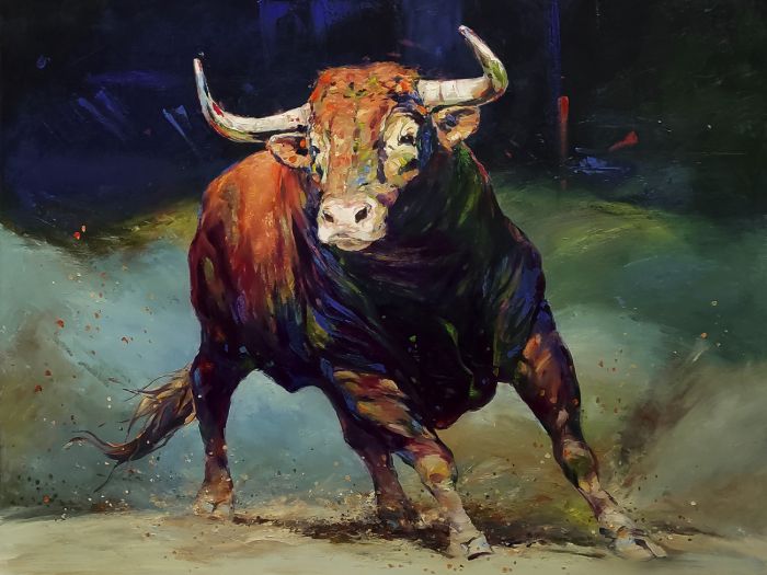 Festészet számokkal - Tűzből született, 40x50cm