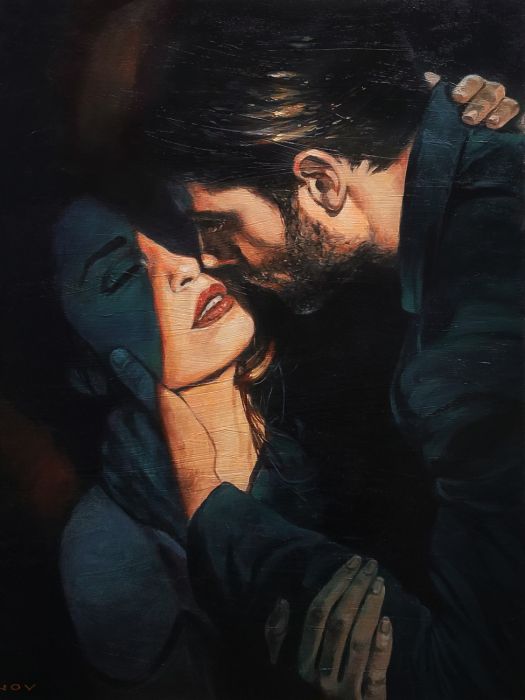 Festészet számokkal - Az utolsó csók, 40x50cm
