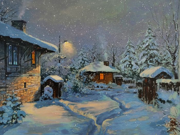 Festészet számokkal – Mese a hóval , 40x50cm