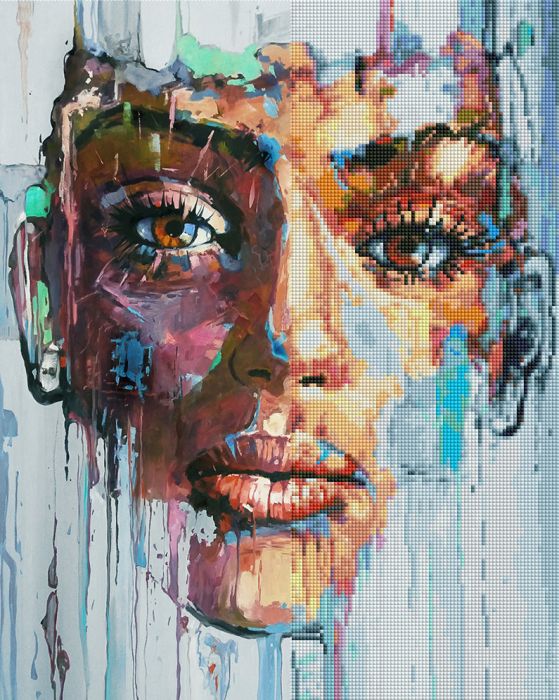 Gyémánt hímzőkészlet - Várakozás, 40x50cm