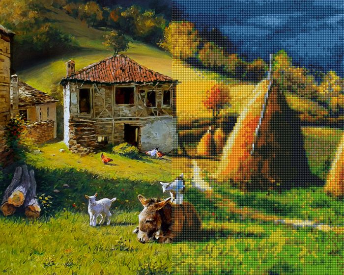 Gyémánt hímzőkészlet - Valahol a Rodópban, 40x50cm