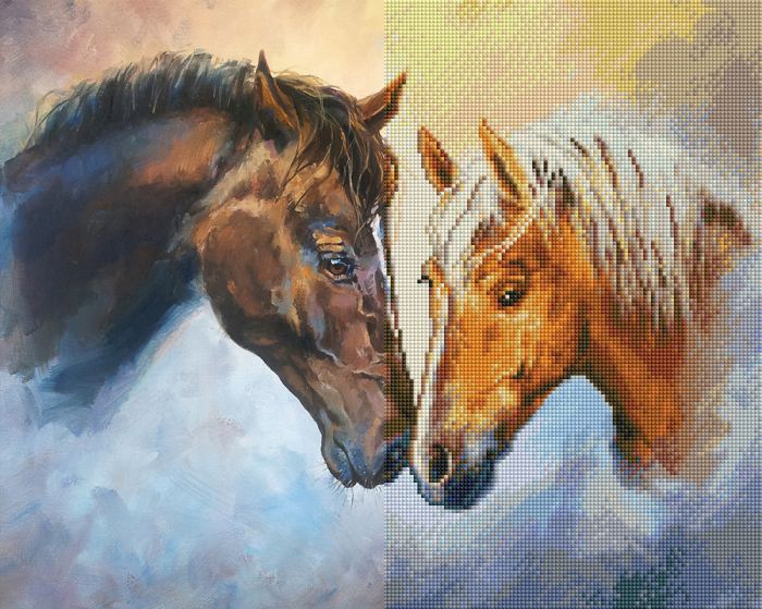 Gyémánt hímzőkészlet - Gyengéd, 40x50cm