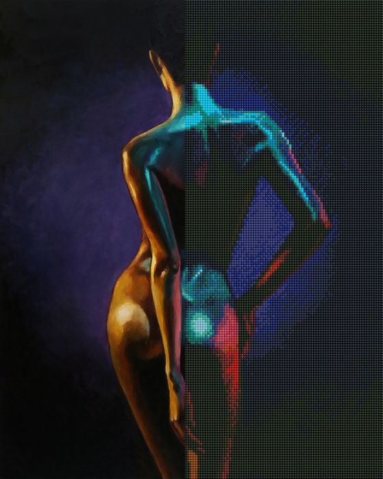 Gyémánt hímzőkészlet - Színrobbanás, 40x50cm