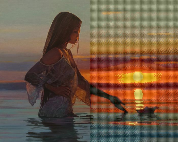 Gyémánt hímzőkészlet - Touch 2, 40x50cm
