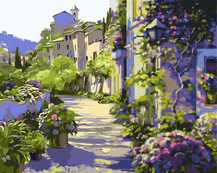 Gyémánt hímzőkészlet - Burgundiák , 40x50cm