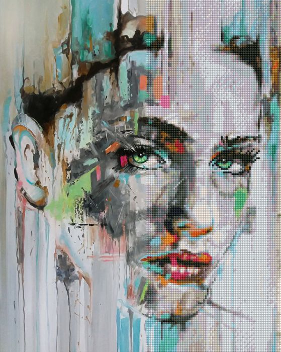 Gyémánt hímzőkészlet - Csak te, 40x50cm