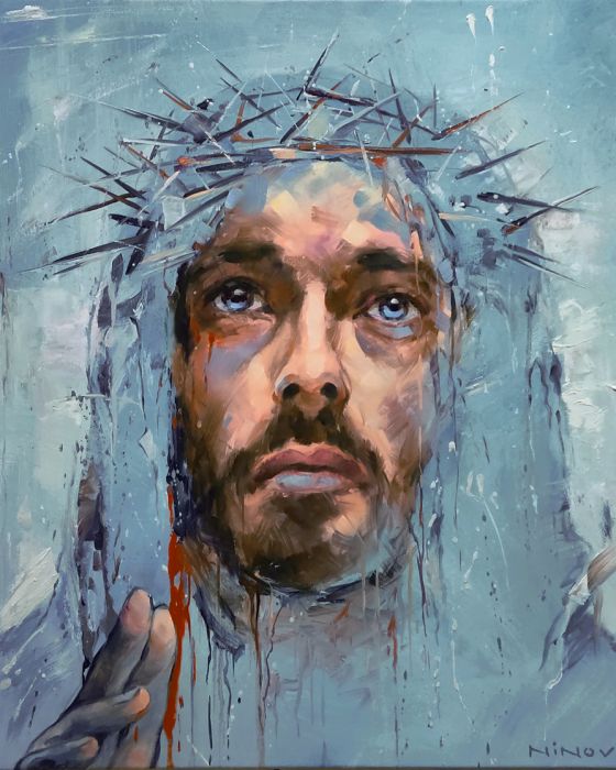Festészet számokkal - IESUS NAZARENUS REX IUDAEORUM, 40x50cm