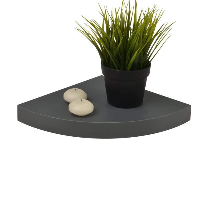 Moorland Lebegő sarokpolc 35x35x3,4cm Szürke