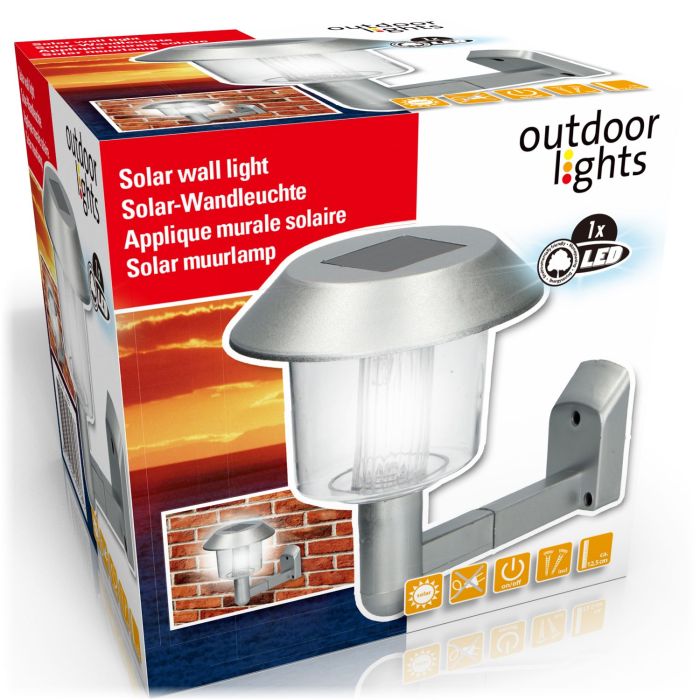 Solar kerti LED fali lámpa