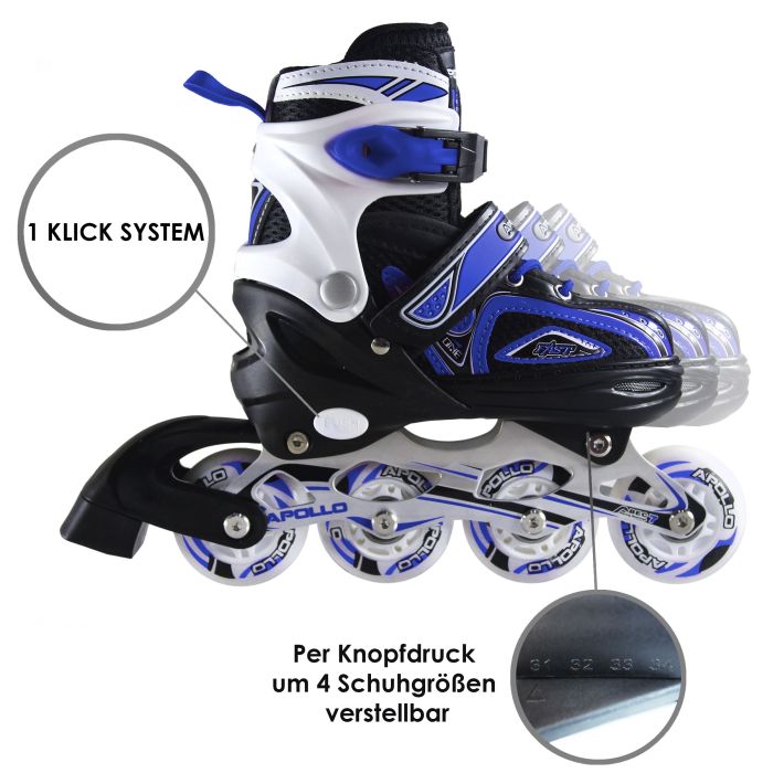 "Super Blades X Pro" Apollo S-Kék görkorcsolya