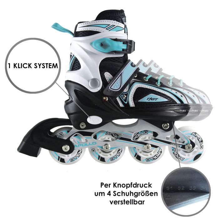 "Super Blades X Pro" Apollo M-Türkiz görkorcsolya