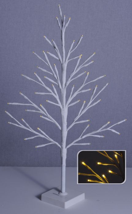 Világító fa LED dekoráció 60 cm fehér
