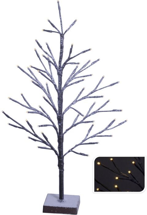 Világító fa LED dekoráció 60 cm barna