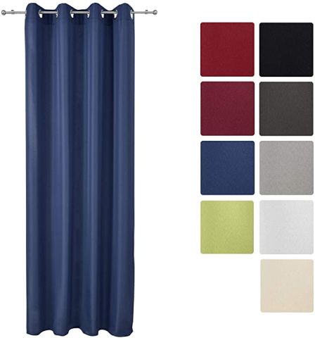 Beautissu Opaque függöny, 140 x 175 cm, beépített ringlikkel, több színben