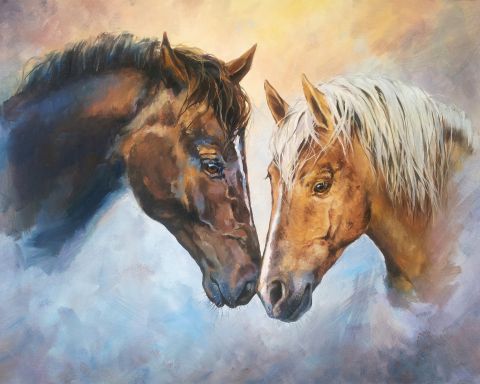Festmény számokra - Gyengéd, 40x50cm