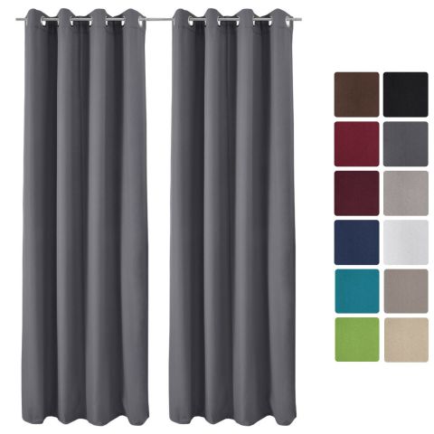 Beautissu Thermo ringlis függöny 140 x 245 cm, 2 db szett, több színben